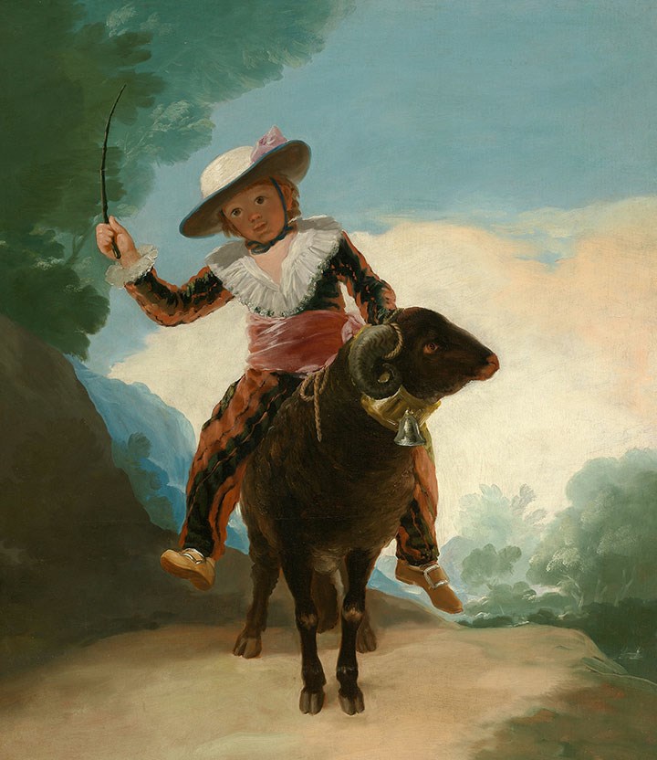 Garçon sur un bélier, Francisco de Goya, 1786. Art Institut of Chicago. CC0