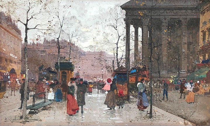 Boulevard des Capucines, Paris, Eugène Galien-Laloue, 1941. CC0