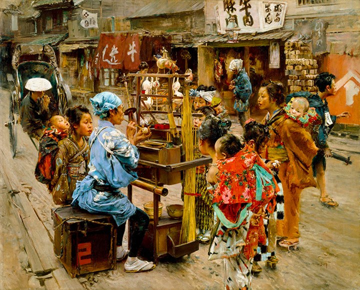 The Ameya (marché des confiseries), Robert Frederick Blum (1893) MET. CC0