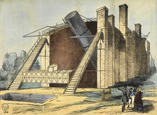 Télescope de Rosse, tenture murale, 1853. CC0