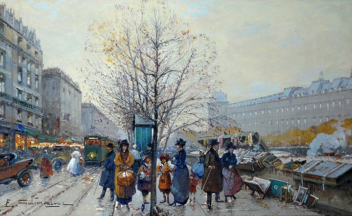 La Seine, Paris, Eugène Galien-Laloue, 1941. CCO