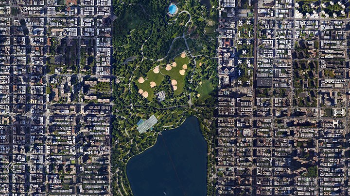 Central Park, New York, USA © Google earth