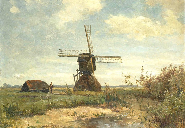 Moulin à vent, P.J.Constantin Gabriël, 1900. Rijksmuseum Amsterdam, CC0.
